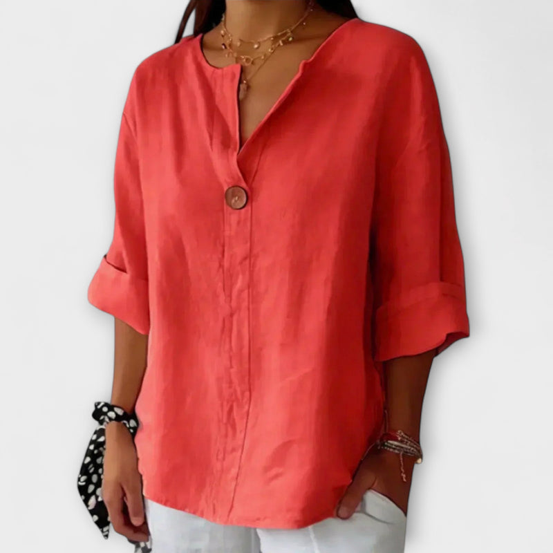 Nicole - Chic V-Neck Blouse