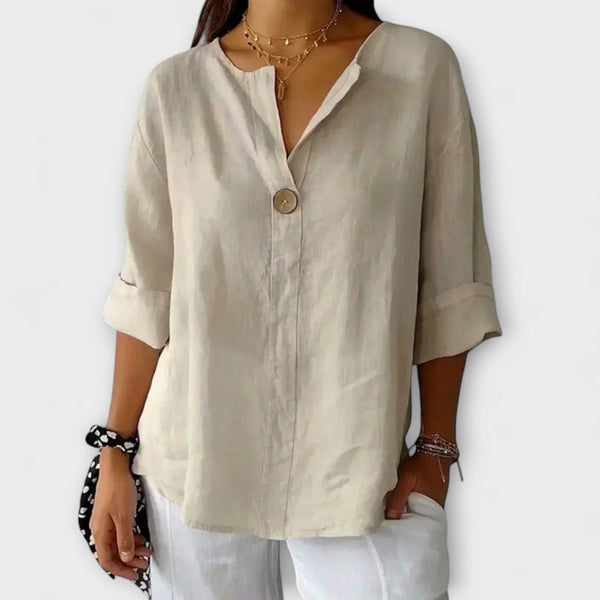 Nicole - Chic V-Neck Blouse