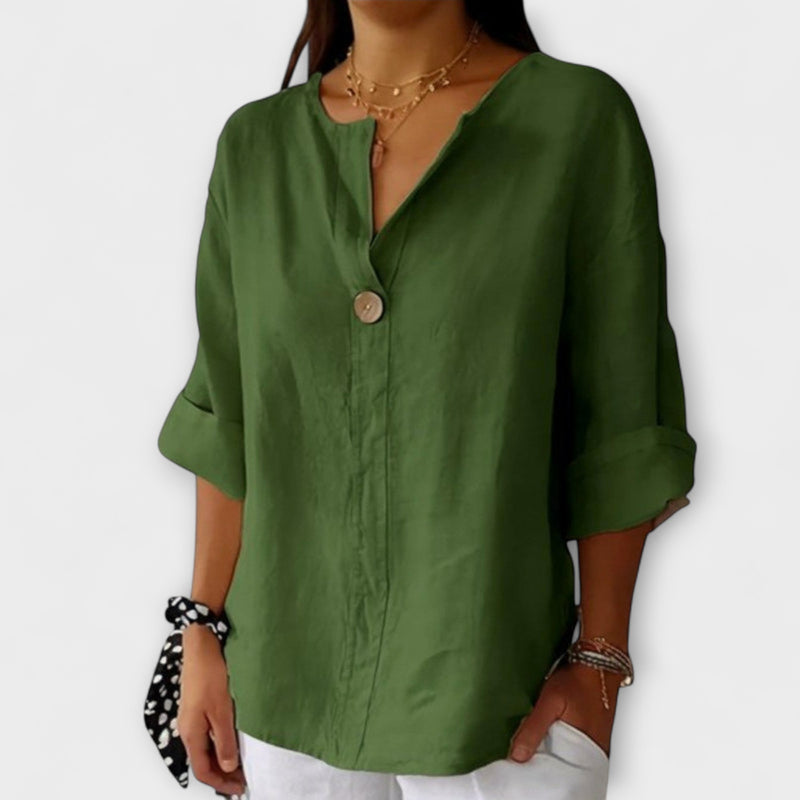 Nicole - Chic V-Neck Blouse