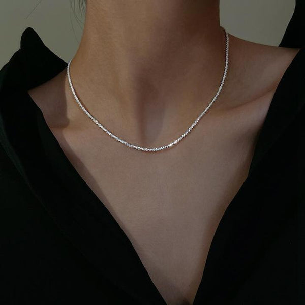 Star Light Silver Necklace Set