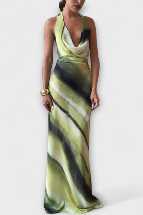 Classic Tie-Dye Gradient Maxi Dress