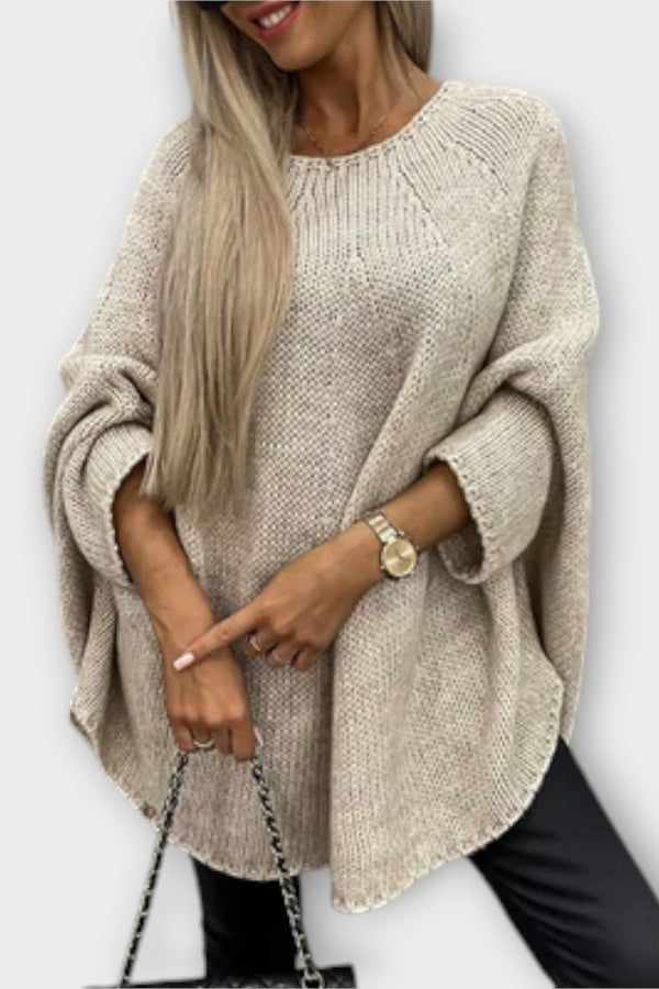 Stylish Women's Sweater with Round Neck