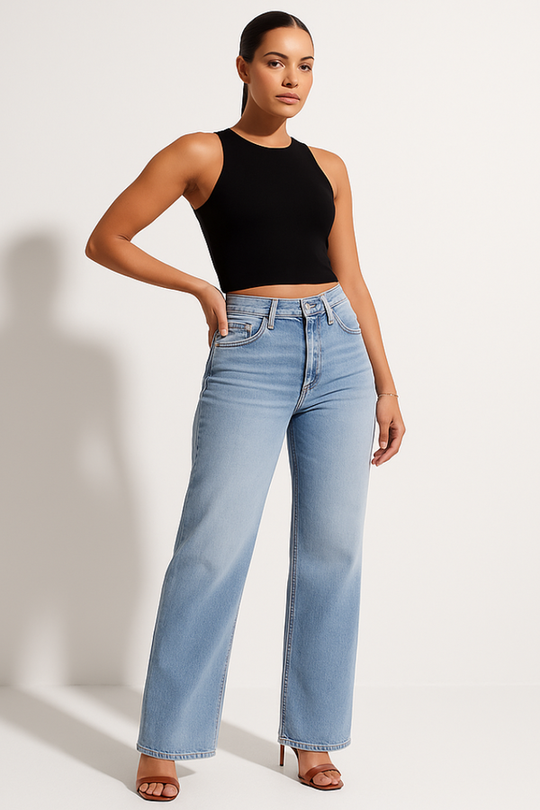 Claire® Mid-low Rise Stretch Jeans