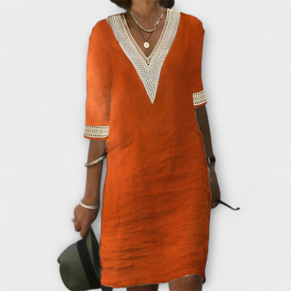 Cotton and Linen Women's Dress