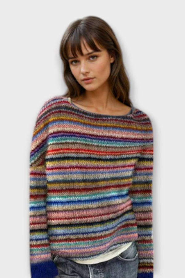 Casual and cosy striped sweater