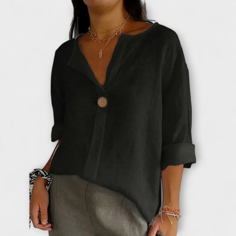 Nicole - Chic V-Neck Blouse