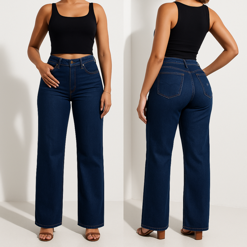 Claire® Mid-low Rise Stretch Jeans
