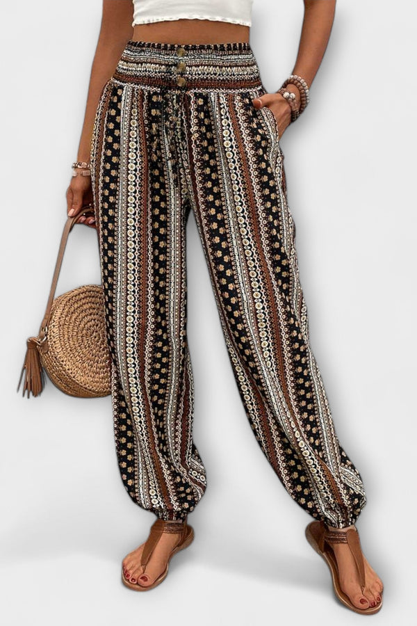 Pants with Ethnic Print