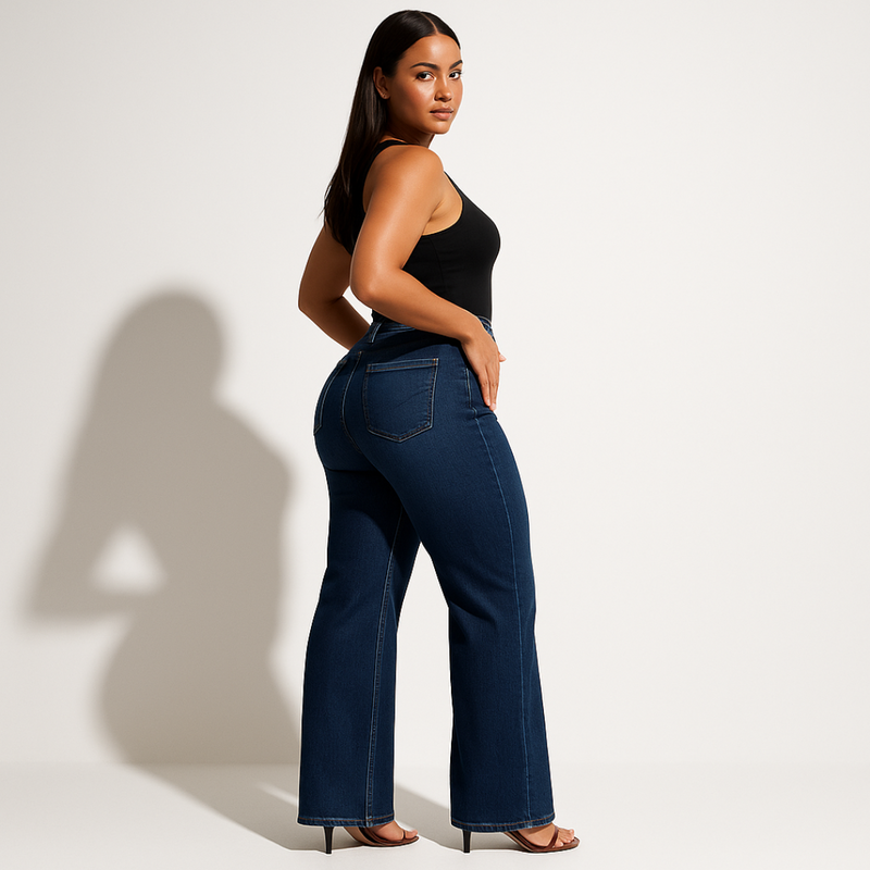 Claire® Mid-low Rise Stretch Jeans