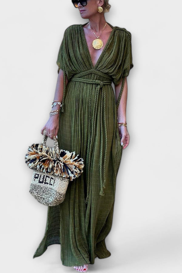 Greek Style Kimono Maxi Dress