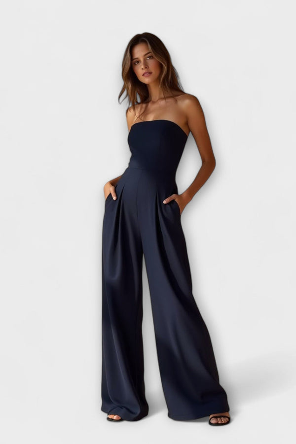 Amélie - Elegant Strapless Jumpsuit