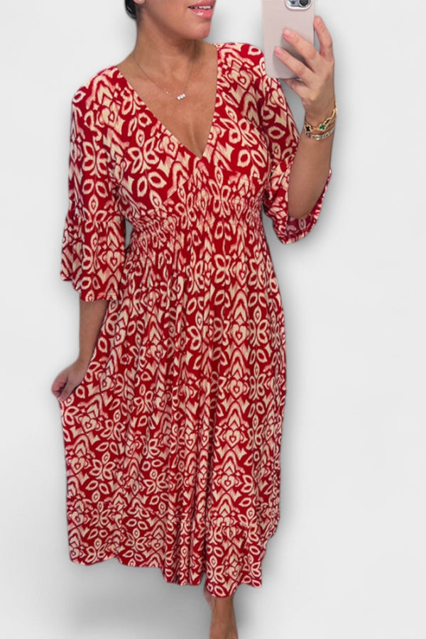 Jazlynn - Bohemian Floral Dress