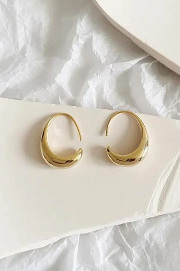 Elegant earrings in gold and silver