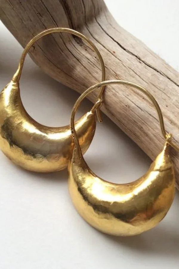 Retro Gold Basket Earrings