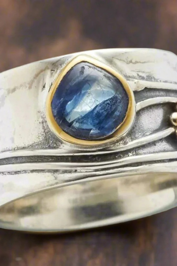 Bohemian gemstone meditation ring