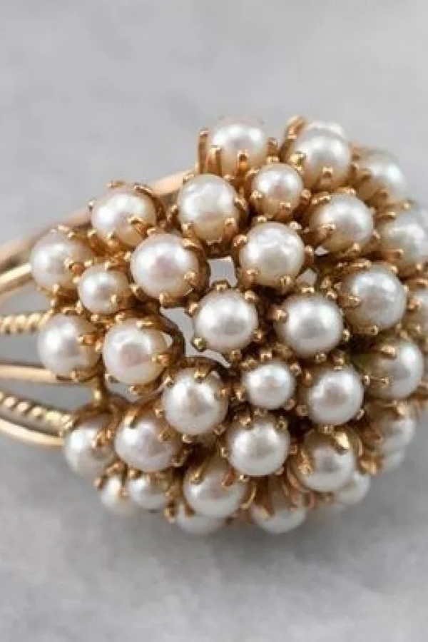 Embedded Pearl Ring