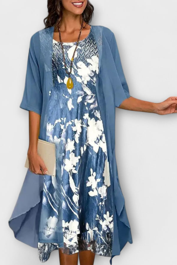 Sussie - Stylish Cardigan Midi Dress