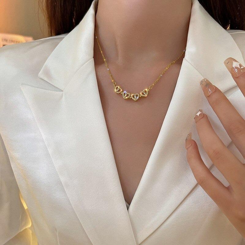 Four-leaf clover necklace