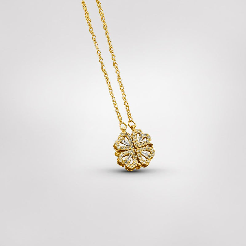 Four-leaf clover necklace