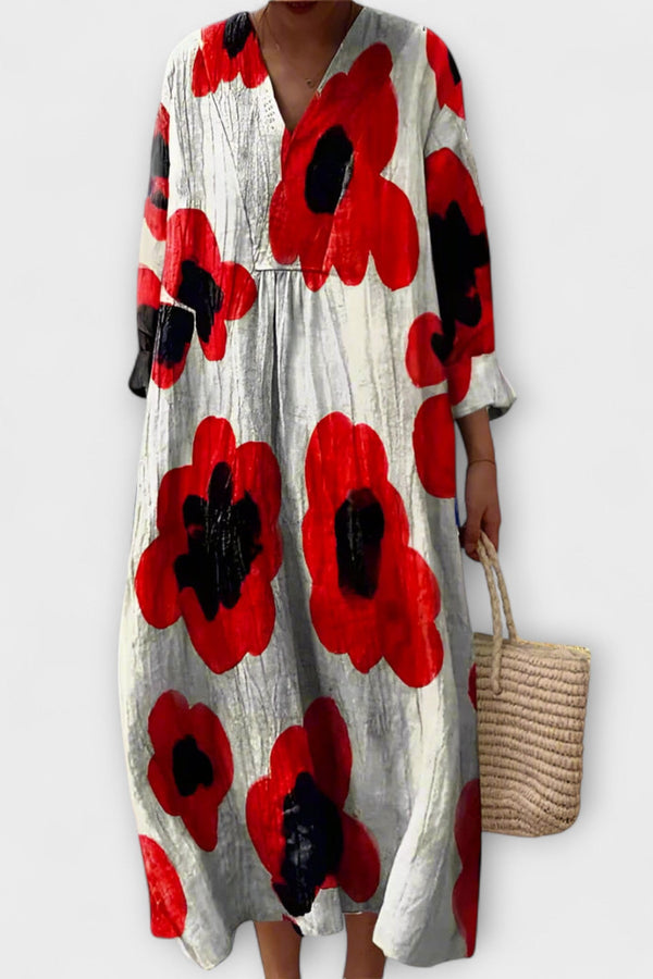 Marla - Elegant Dress with Geometric Design
