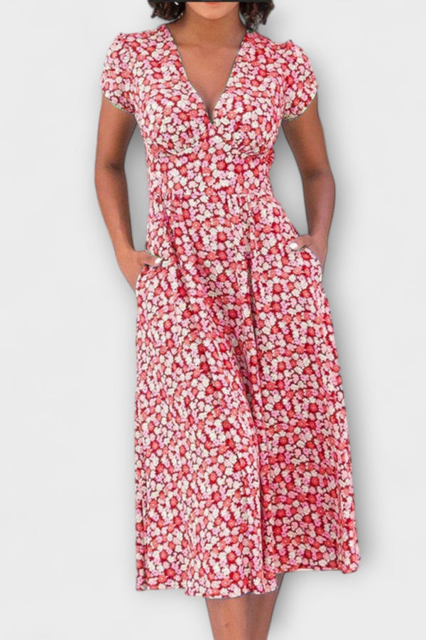 Fienna - Midi Dress with Button Placket