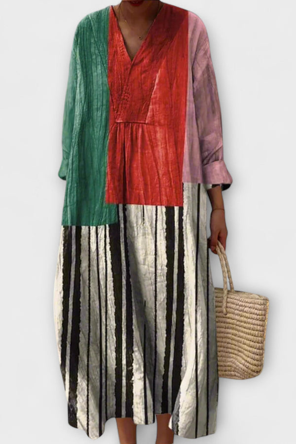 Rosa - Stylish Geometric Dress