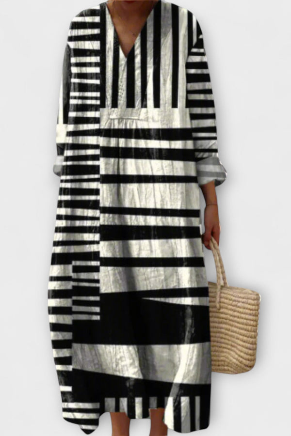 Doris - Stylish Geometric Dress