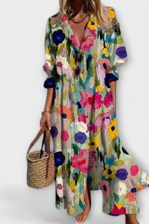 Lila - Flattering Tummy Cover Maxi Dress