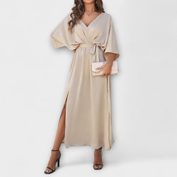 Sabrina - Maxi Dress with V-Neck
