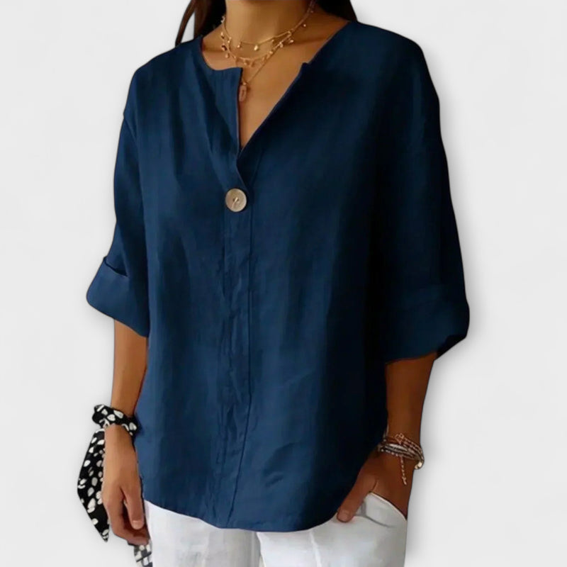 Nicole - Chic V-Neck Blouse