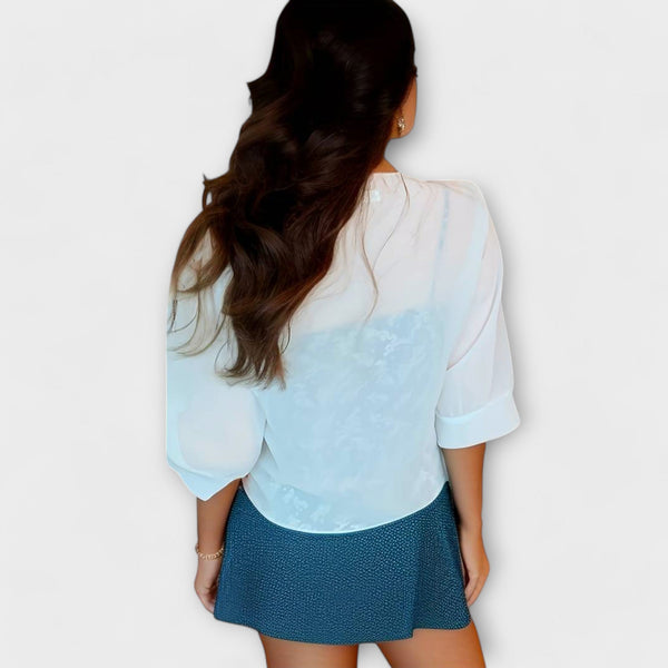 Blouse with Open Front