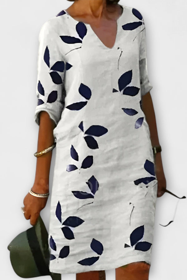 Malende - Dress Leaf Print