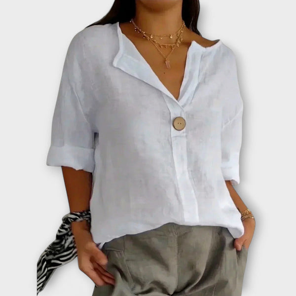 Nicole - Chic V-Neck Blouse