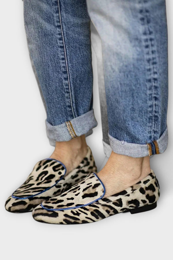 Greer – Casual Loafers with Leopard Print
