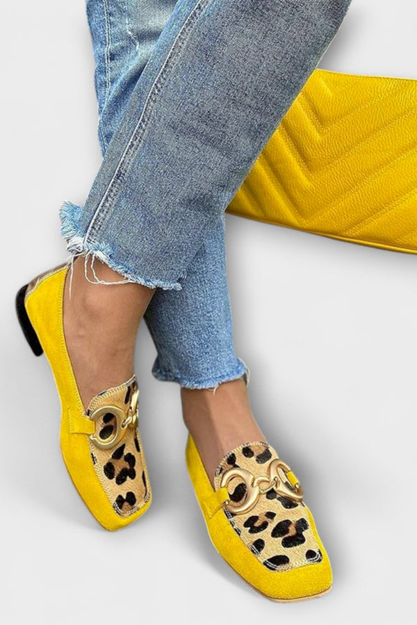 Calista – Leopard Print and Metallic Details