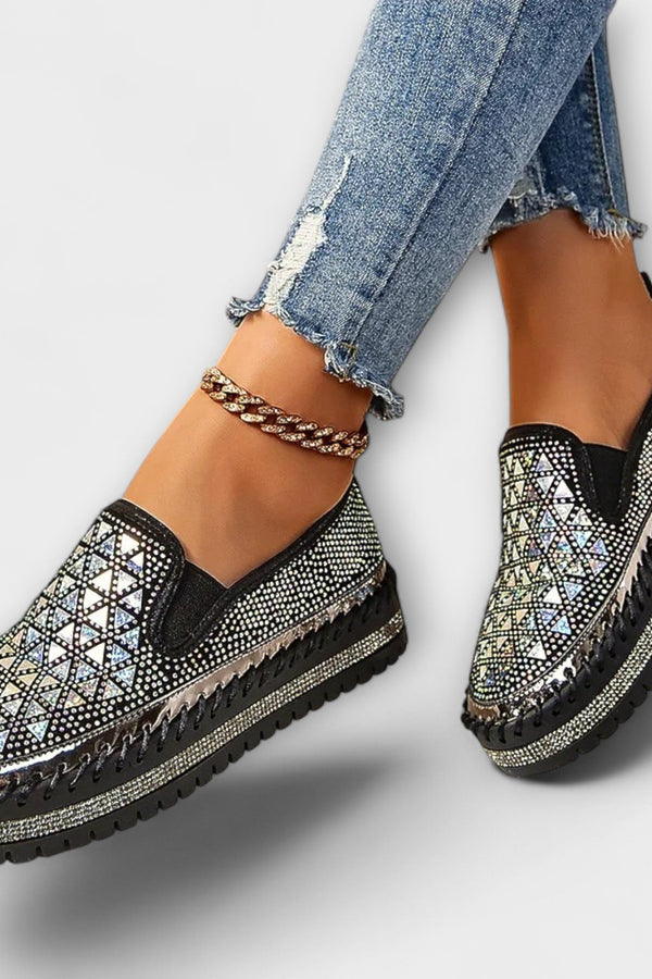 Vada – Slippers adorned with rhinestones
