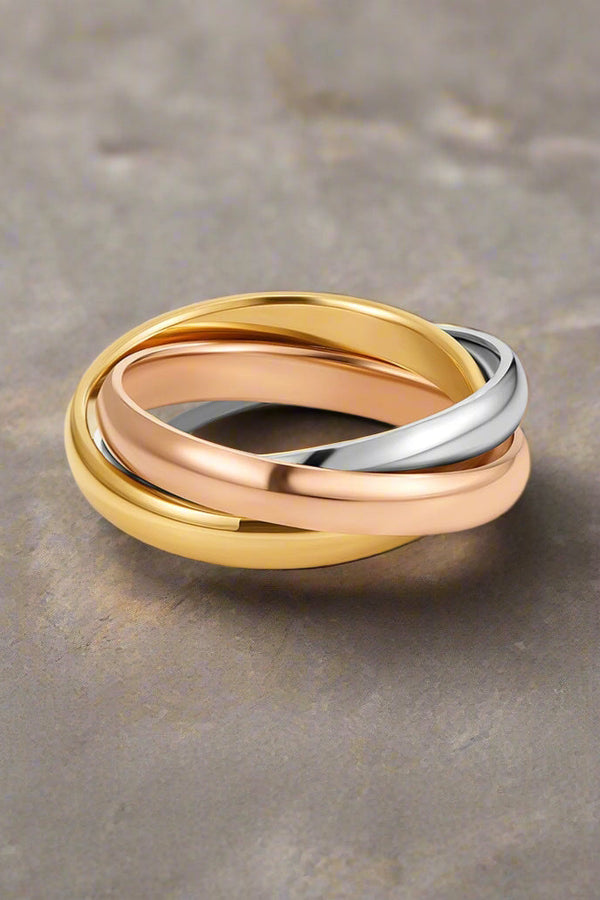 Tricolour Loop Ring