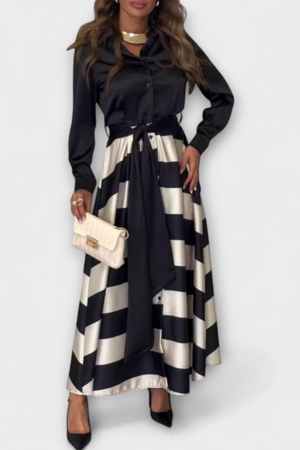 Hedda - Long Shirt Dress with Belt
