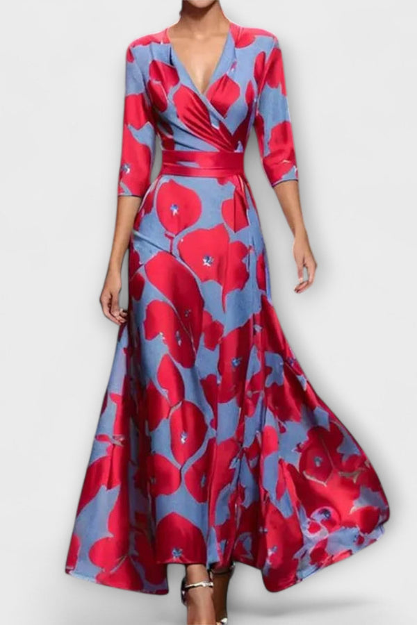 Alma - Elegant Sleeve Design Women's Dress