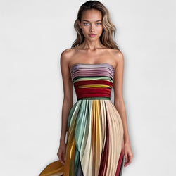 Flora - Colourful Sleeveless Dress