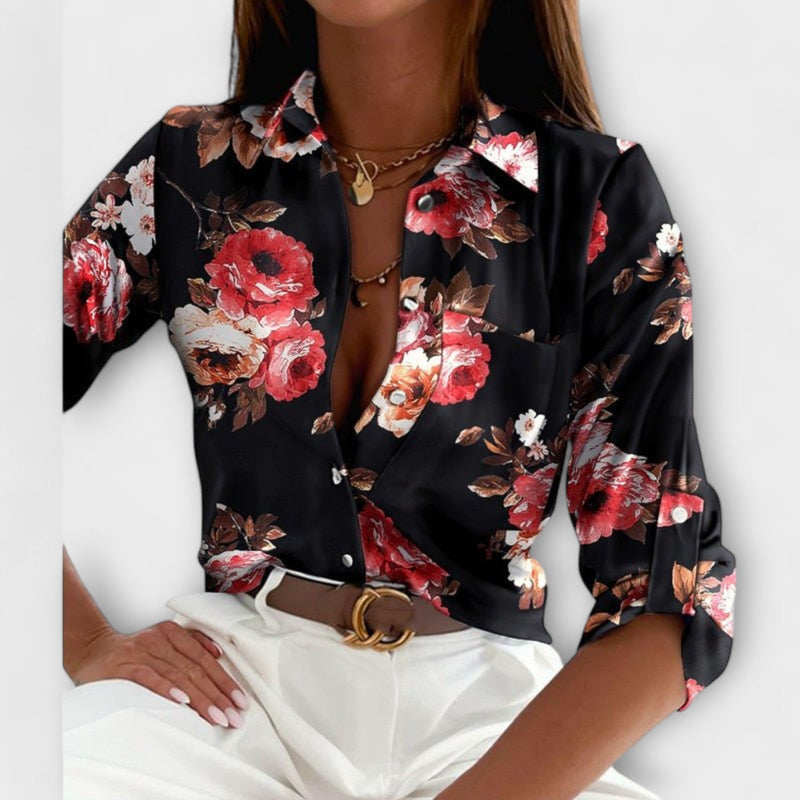 Blouse with Classic Collar